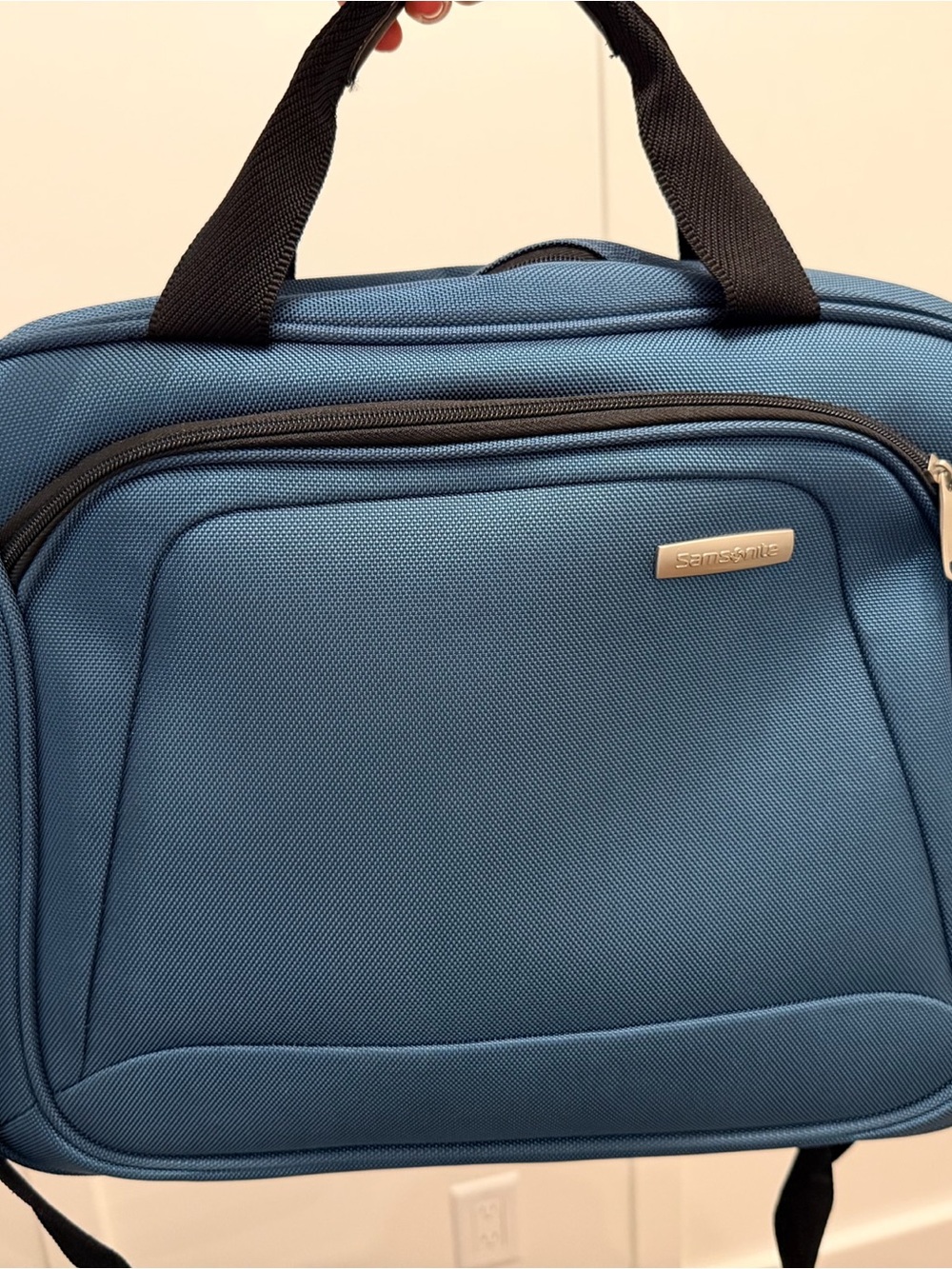 Samsonite Blue Laptop Briefcase with Front Organizer